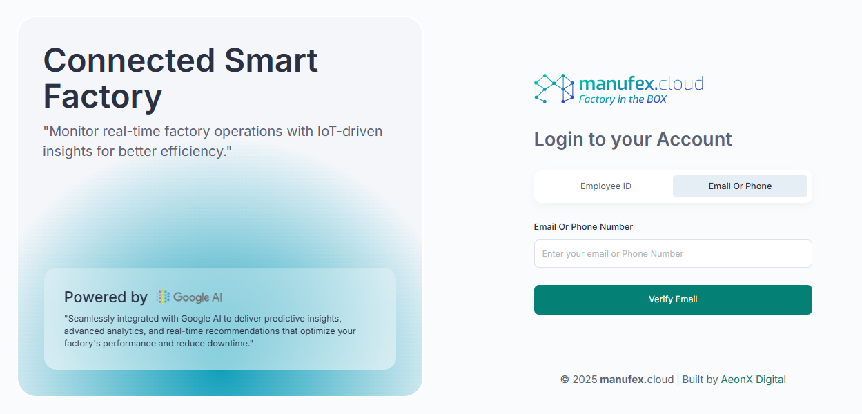 Email or phone sign-in