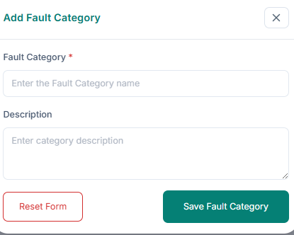 Add fault category