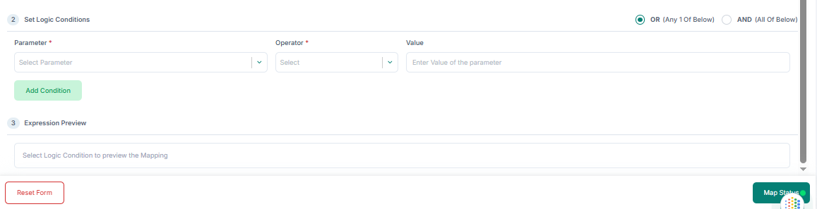 Status mapping - conditions